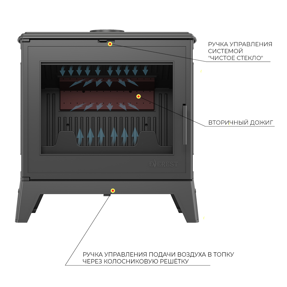 Печь-камин EVEREST H16