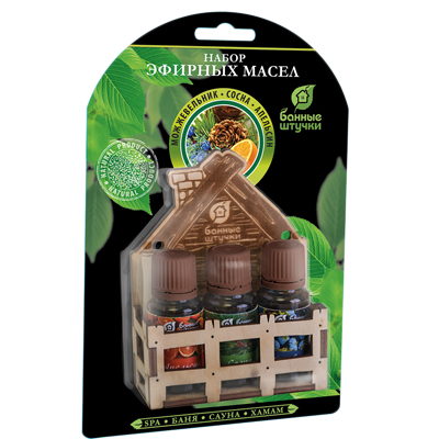 Набор эфирных масел Банька на 3 пузырька арт.33402