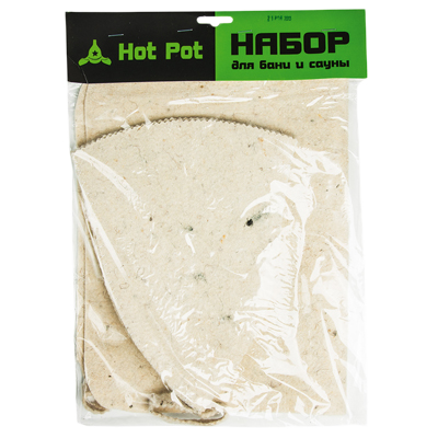 Набор для бани из 2-х предметов (шапка, коврик) арт.42006