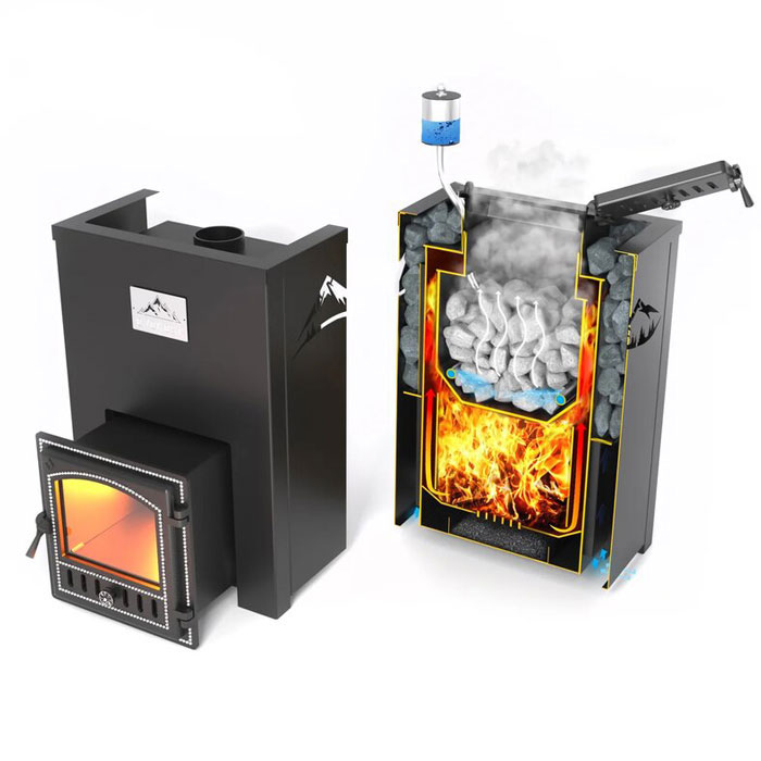 Печь для бани из нерж. стали Эверест INOX 20 (280)