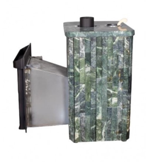 Дровяная печь для бани Ферингер Квадра Змеевик наборный ПФ до 25 м³