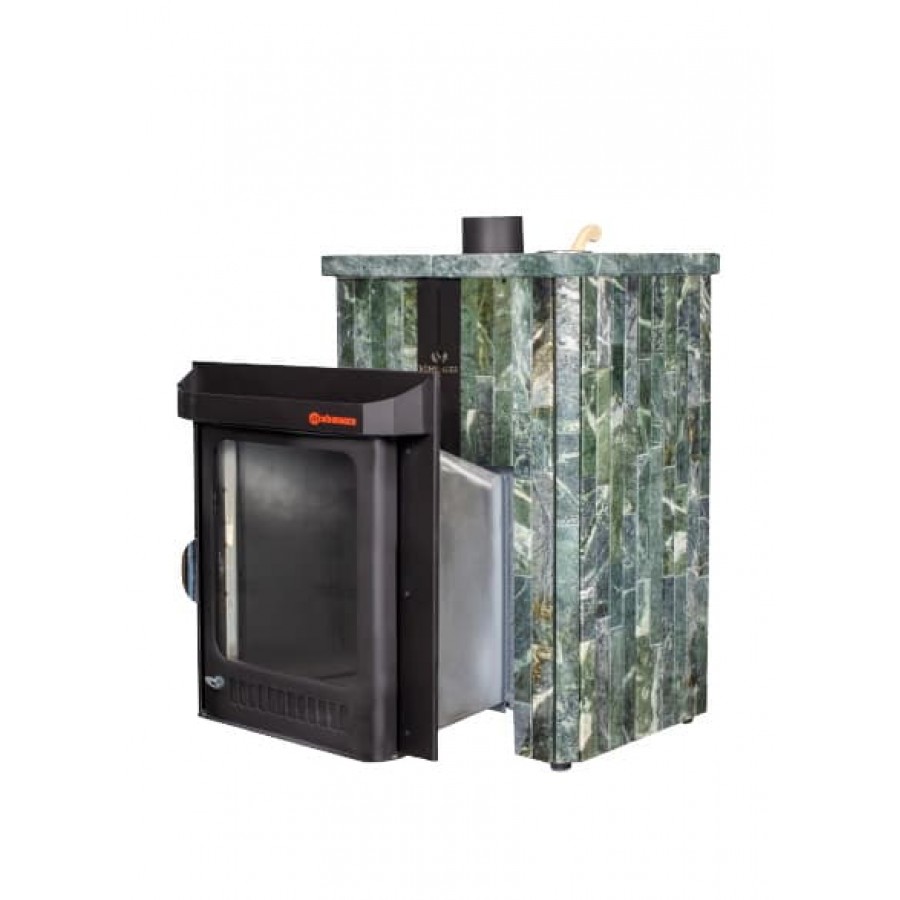 Дровяная печь для бани Ферингер Квадра Змеевик наборный ПФ до 25 м³