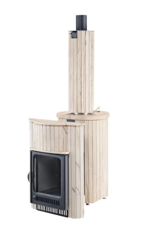Дровяная печь для бани Ферингер Малютка окаменевшее дерево до 18 м³