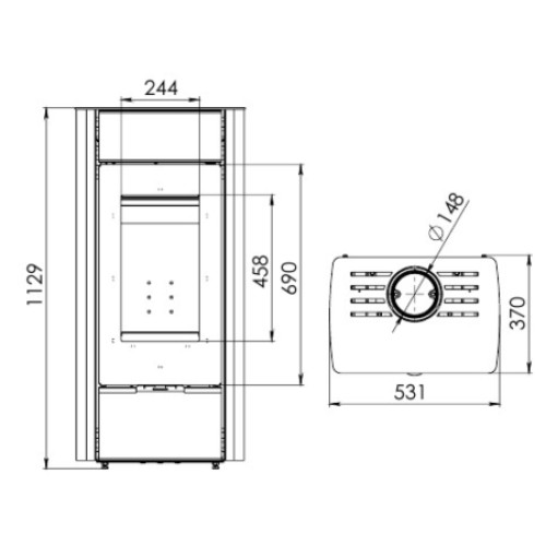ПЕЧЬ-КАМИН “НАРОЧЬ В”