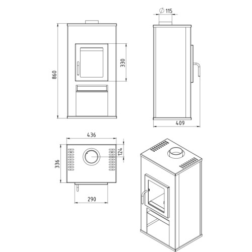Печь-камин “Нарва”