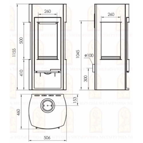 Печь-камин “Нёман”