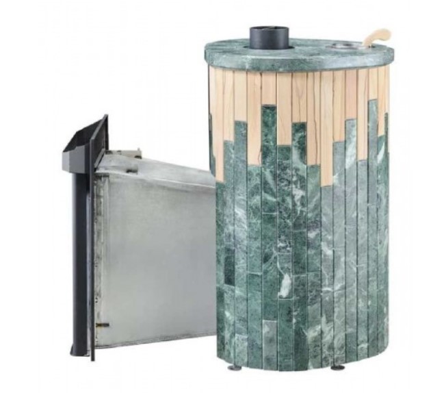 Дровяная печь для бани Ферингер Оптима Змеевик Окаменевшее дерево ПФ до 25 м³