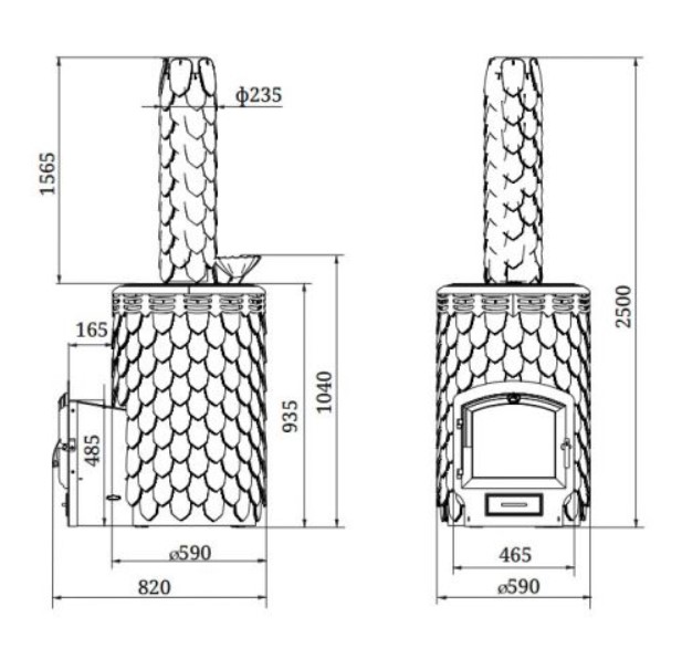 Печь для бани Альфа Панголина Лайт Inox ЧДБСЭ ЗК шамот- терракота