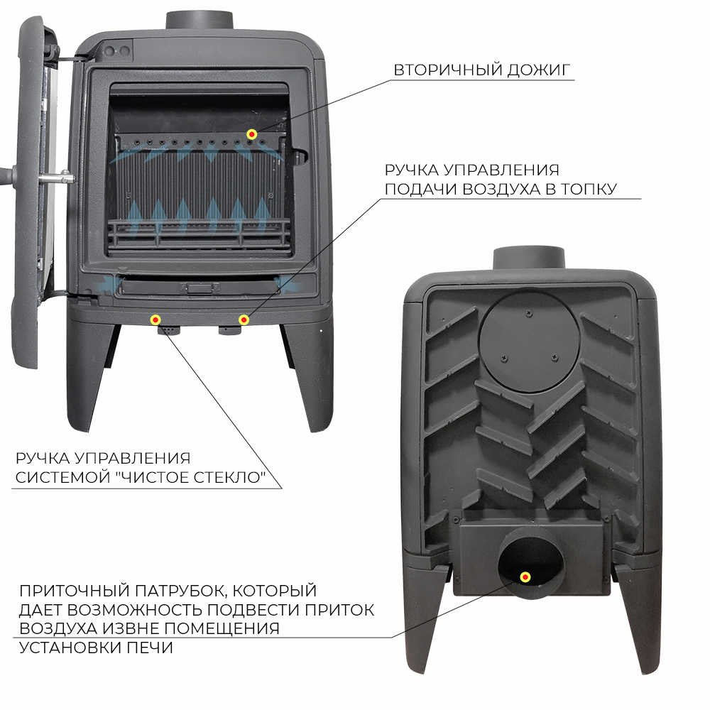 Печь-камин EVEREST М7