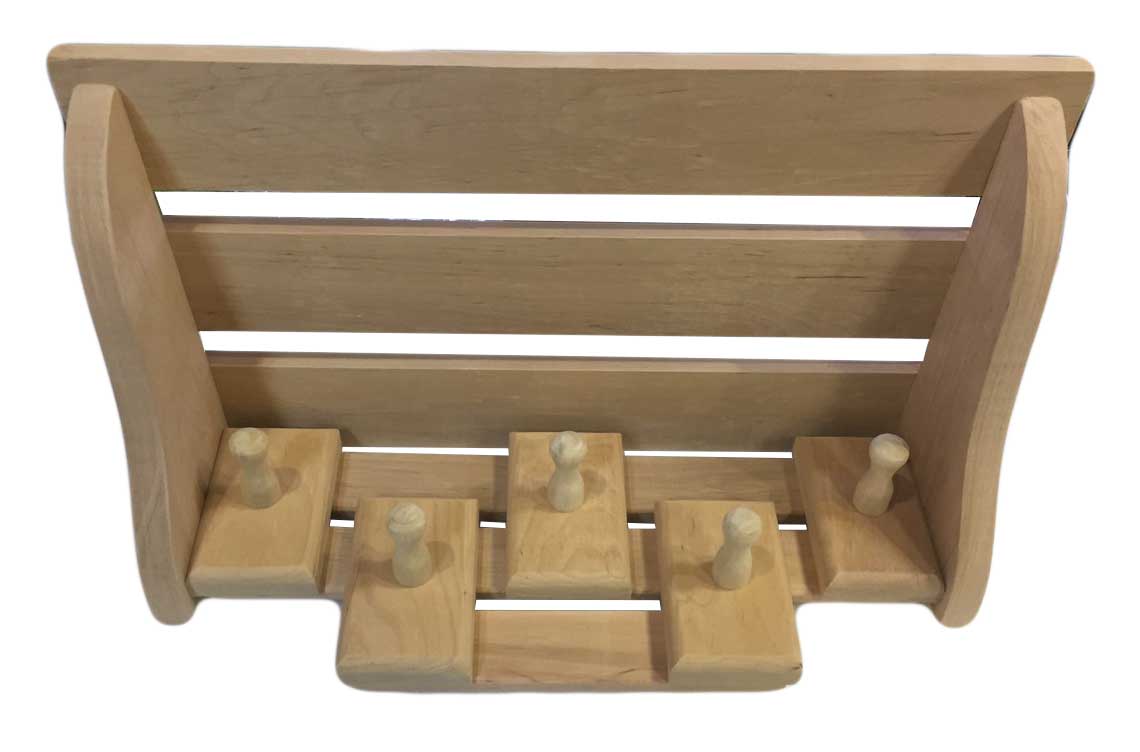 Полка с вешалкой на 5 креплений ПК-5