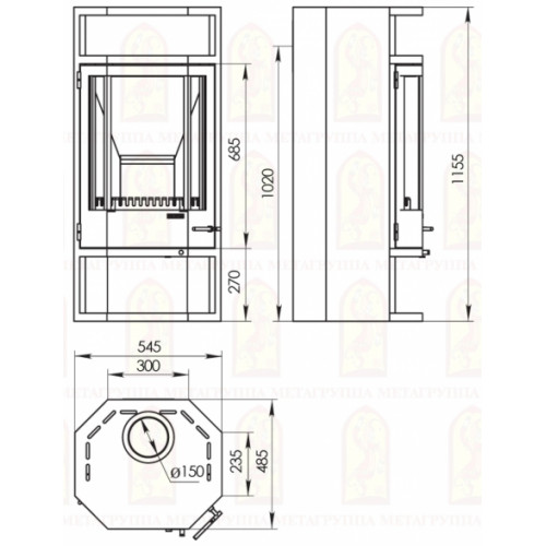 Печь-камин “Рейн”