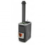 Печь для бани Скоропарка 2017 INOX ДНС КТК Б антрацит