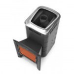 Печь для бани Тунгуска 2017 Inox Витра ТО антрацит