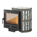 Чугунная Печь для бани ВЕЗУВИЙ Легенда Ковка 16 Панорама М