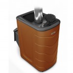 Печь для бани Гейзер 2014 Inox ДА ЗК терракота