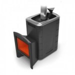 Печь для бани Гейзер 2014 Inox Витра ЗК антрацит