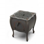 Печь под казан ЗУХРА чёрная бронза