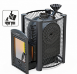 Чёрная жемчужина Люмина Плюс Cast с нерж каменкой