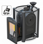 Чёрная жемчужина Люмина Плюс Cast с чугунной каменкой