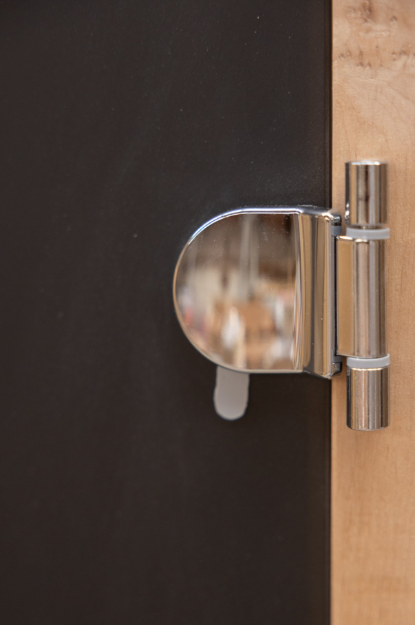 Дверь стеклянная для бани 180*70 Графит матовый