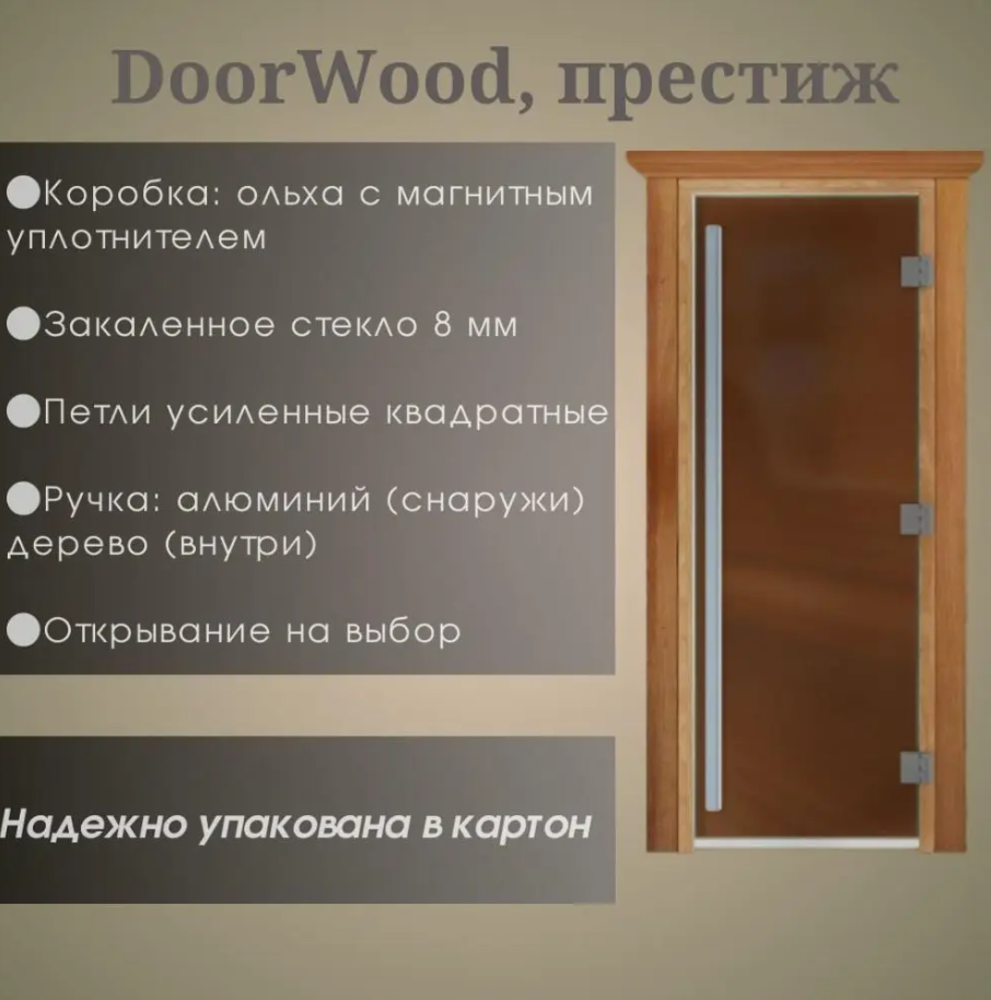 Дверь DoorWood Престиж Сатин 1900*700