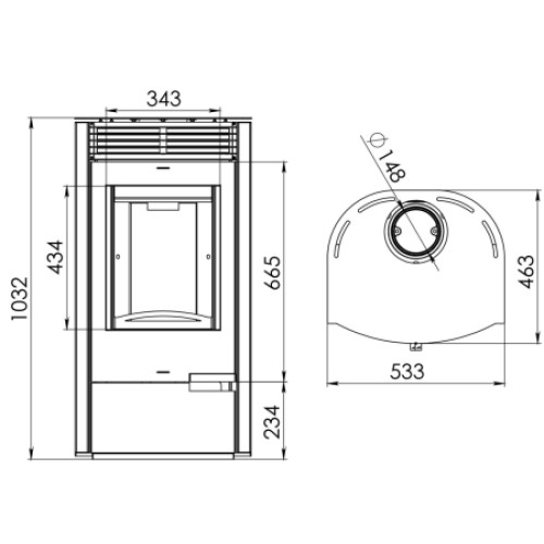 Печь-камин “Сена”