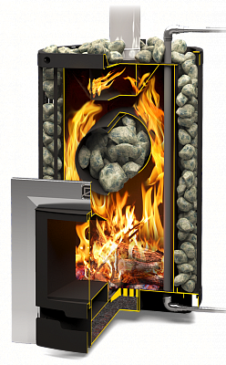 Печь для бани Теплодар Домна 30 ЛРК