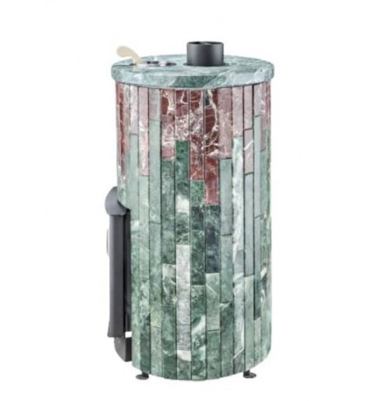 Дровяная печь для бани Ферингер Уют-18 ПФ Змеевик+Россо Леванте ПФ до 18 м³