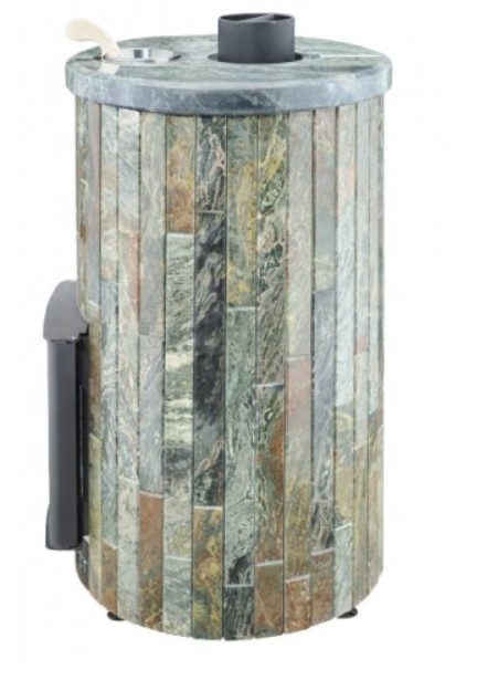 Дровяная печь для бани Ферингер Уют ПФ жадеит наборный до 18 м³